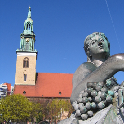 Marienkirche and Neptunbrunnen