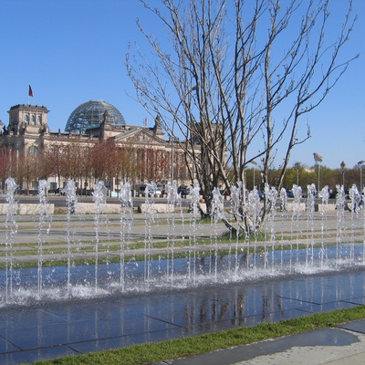 Reichstag Building, view from Bundeskanzleramt