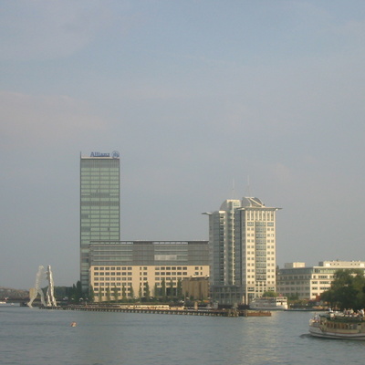 View to the Spree, Oberbaum Bridge